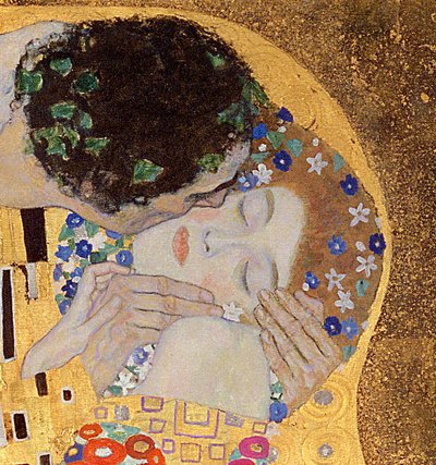 Le Baiser, 1907-08 (détail) - Gustav Klimt